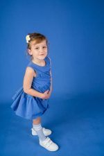 Sukienka A-line Niebieska - obrazek 7