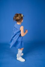 Sukienka A-line Niebieska - obrazek 8