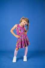 Sukienka na ramiączka Fioletowy Cudowronek - obrazek 2