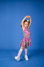 Sukienka na ramiączka Różowe Motyle - obrazek 2