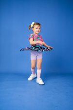 Spódniczka z szortami Granatowe Motyle - obrazek 3