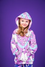 Bluza Kangurka Różowy Niedźwiedź Polarny - obrazek 4