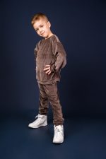 Chocolate Velvet Oversize Sweatshirt - Image 3