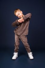 Spodnie Welurowe Czekolada - obrazek 3