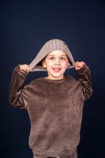 Chocolate Velvet Oversize Sweatshirt - Image 2