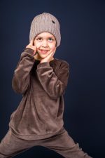 Chocolate Velvet Oversize Sweatshirt - Image 5