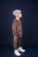 Spodnie Welurowe Czekolada - obrazek 5