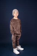 Spodnie Welurowe Czekolada - obrazek 4