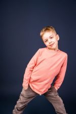 Longsleeve Brzoskwiniowy Basic - obrazek 5