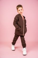 Bluza z kapturem Czekoladowa Basic - obrazek 3