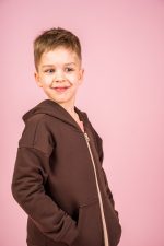 Bluza z kapturem Czekoladowa Basic - obrazek 4