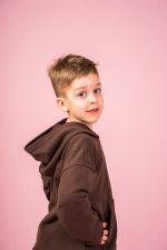 Bluza z kapturem Czekoladowa Basic - obrazek 5