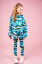 Legginsy Turkusowy Narwal - obrazek 2