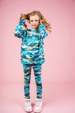 Legginsy Turkusowy Narwal - obrazek 3