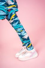 Legginsy Turkusowy Narwal - obrazek 4