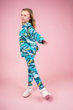 Legginsy Turkusowy Narwal - obrazek 5