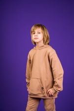 Bluza Kangurka Beżowa Basic 98/104 - obrazek 6