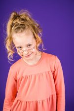 Peach LS A-line dress - Image 2