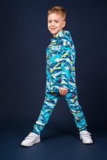 Bluza z kapturem Turkusowy Narwal - obrazek 2