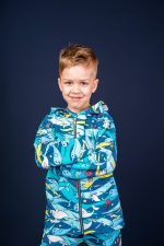 Bluza z kapturem Turkusowy Narwal - obrazek 3