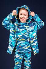 Bluza z kapturem Turkusowy Narwal - obrazek 4