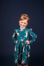 Sukienka z długim rękawem Zielony Renifer - obrazek 2