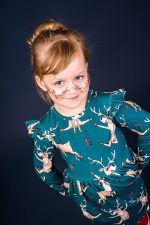 Sukienka z długim rękawem Zielony Renifer - obrazek 4