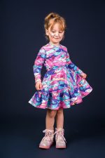 Longsleeve Różowy Narwal - obrazek 3