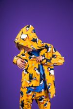 Yellow Puffin Zip Hoodie - Image 3