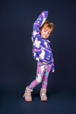 Bluza Kangurka Fioletowy Niedźwiedź Polarny - obrazek 3