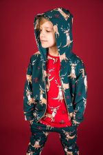 Green Reindeer Zip Hoodie - Image 5