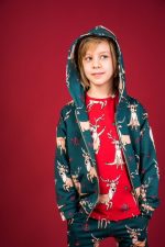 Green Reindeer Zip Hoodie - Image 6