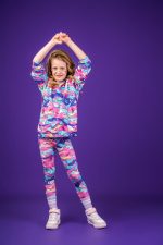 Legginsy Różowy Narwal