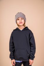 Bluza Kangurka Czarna Basic - obrazek 4