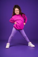 Bluza bez kaptura Fuksja Basic - obrazek 4