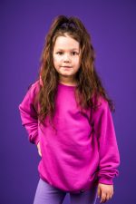 Bluza bez kaptura Fuksja Basic - obrazek 6