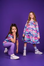 Sukienka marszczona Różowy Narwal - obrazek 9