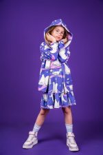 Bluza z kapturem Fioletowy Niedźwiedź Polarny - obrazek 2