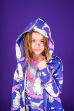 Bluza z kapturem Fioletowy Niedźwiedź Polarny - obrazek 6