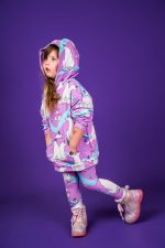 Legginsy Rożowy Niedźwiedź Polarny - obrazek 5