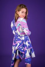 Bluza z kapturem Fioletowy Niedźwiedź Polarny - obrazek 7