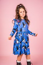 Blue Puffin Long-sleeved dress - Image 4