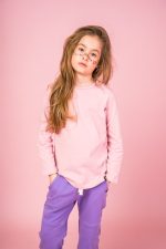 Longsleeve Brudny Róż Basic - obrazek 2