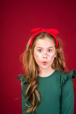 Sukienka z długim rękawem Zielona Basic - obrazek 3