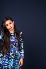 Sukienka z długim rękawem Zorza Polarna - obrazek 3