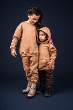 Bluza bez kaptura Beżowa Basic - obrazek 2