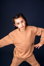 Bluza bez kaptura Beżowa Basic - obrazek 6