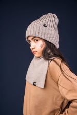 Golfik beżowy z wełny merino MULESING FREE - obrazek 3