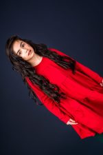 Red LS A-line dress - Image 6