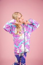 Bluza z kapturem Różowy Niedźwiedź Polarny - obrazek 3